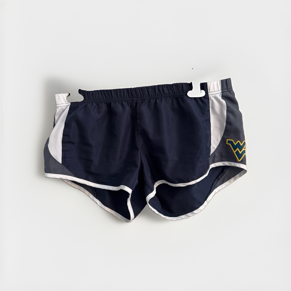 West Virginia Mountaineers The Game Women's Running Shorts 3" XL  Navy Blue